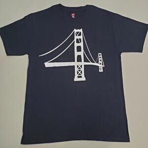 Golden Gate Bridge California San Francisco Warriors Black Shirt